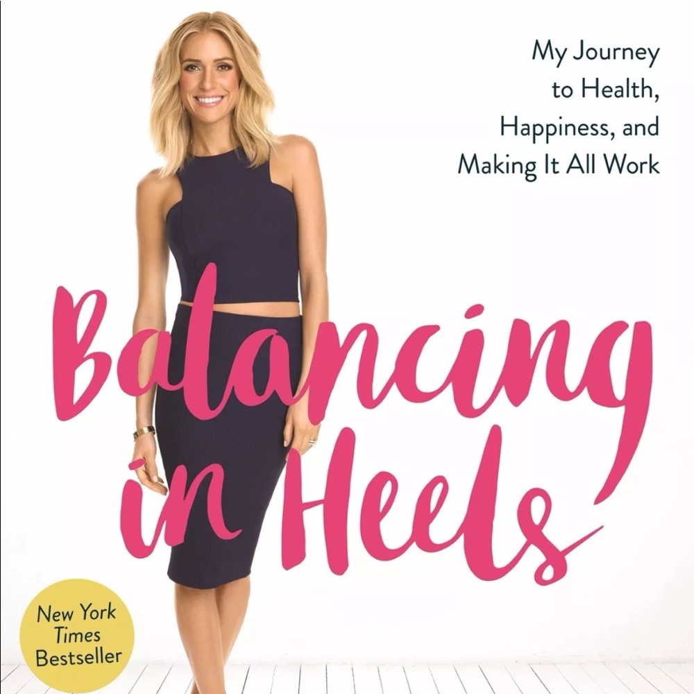 Balancing in heels by Kristen Cavallari